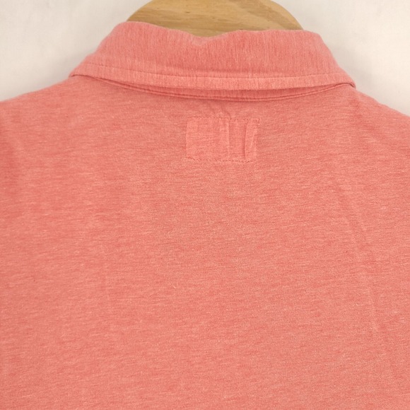 Linksoul Shirt Mens Large Pink Polo Tempus Fugit Casual Cotton Polyester Comfort - Picture 9 of 10